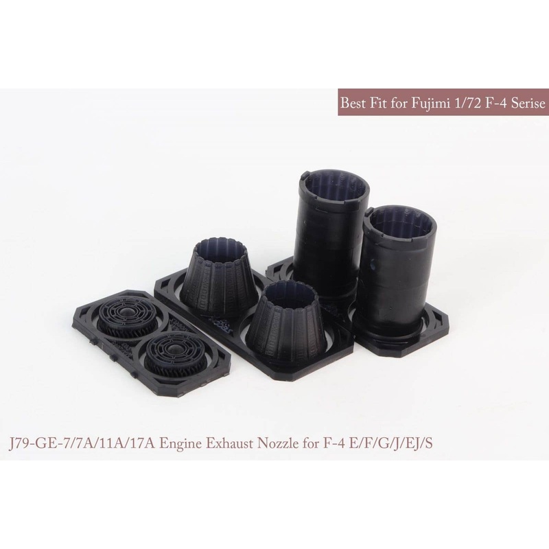1/72 [SE] F-4 E/F/G/J/EJ/S GE Exhaust Nozzle & After Burner Set (Closed) (for Fujimi)