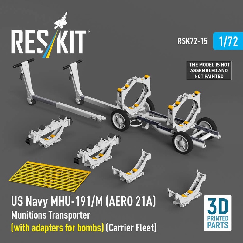 US NAVY MHU-191/M (AERO 21A) Munitions Transporter (with adapters for bombs)