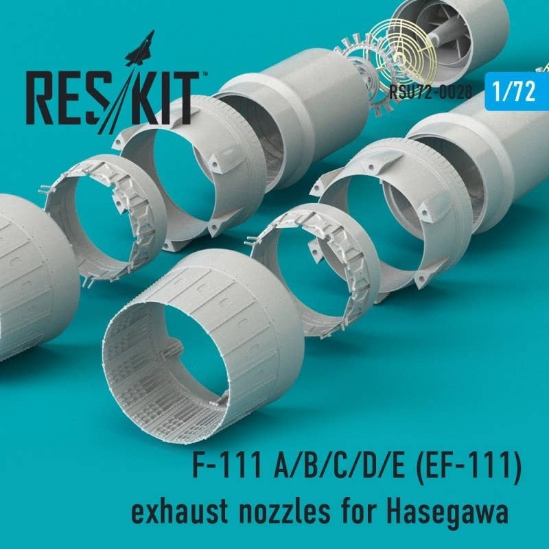 1/72 F-111 A/B/C/D/E (EF-111) Exhaust Nozzles (for Hasegawa)