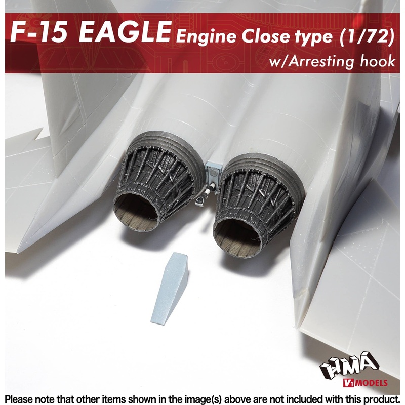 1/72 F-15 Eagle Engine Nozzle Closed Type w / Arresting Hook