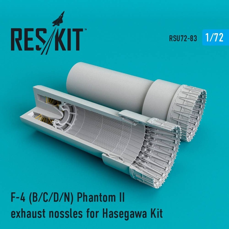 1/72 F-4 Phantom Ii (B/C/D/N) Exhaust Nozzles for Hasegawa Kit