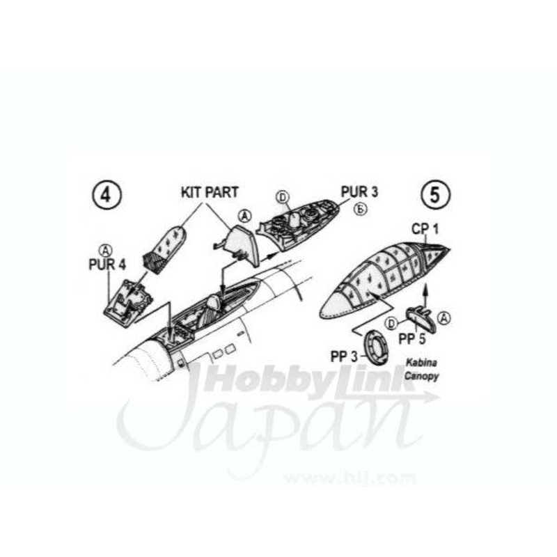 1/72 F-84G interior set for Tamiya