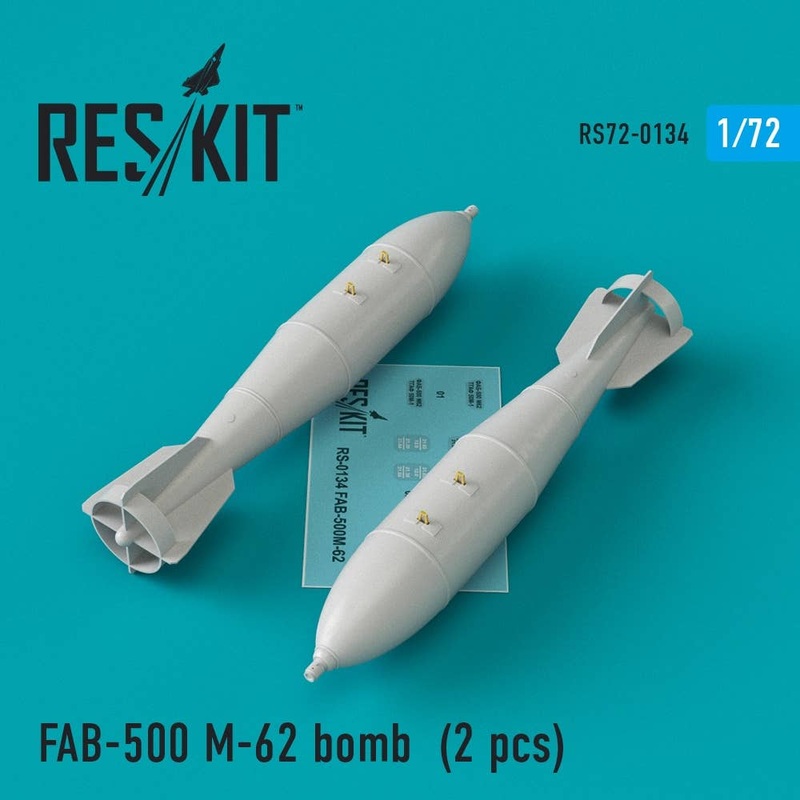1/72 FAB-500 M-62 Bomb (2pcs) (Su-17, Su-22, Su-24, Su-25, Su-34)