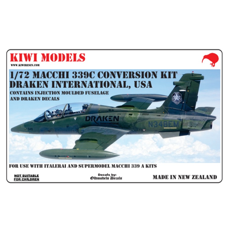 1/72 Macchi 339C Conversion Kit Draken International USA (for Italeri)