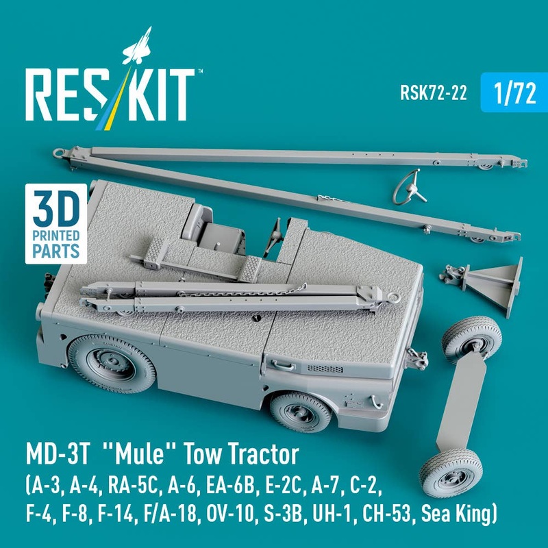 1/72 MD-3t Mule Tow Tractor (3D Printed model kit)