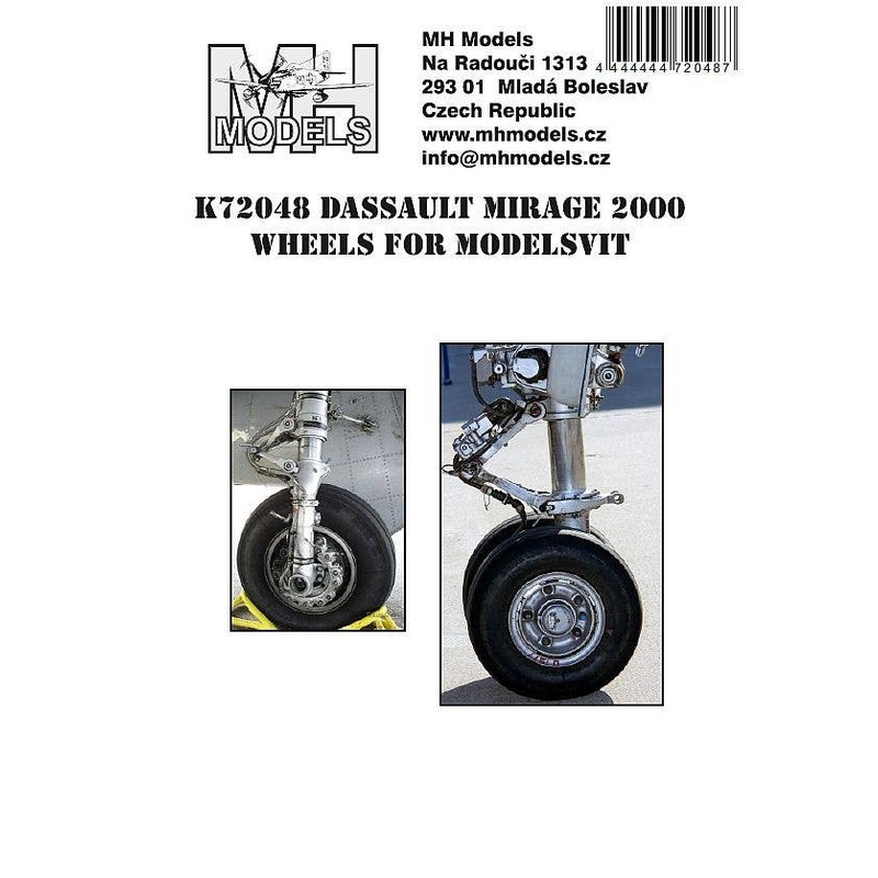 1/72 Mirage 2000 Wheels for Modelsvit