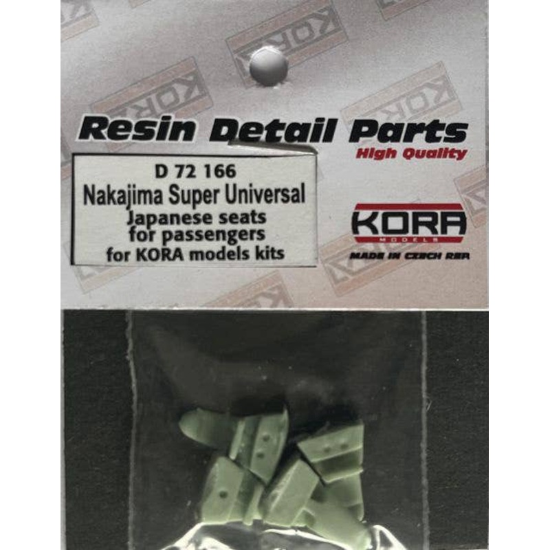 1/72 Nakajima (Manchu) Super Universal - Japanese type passenger seats, 4 pcs