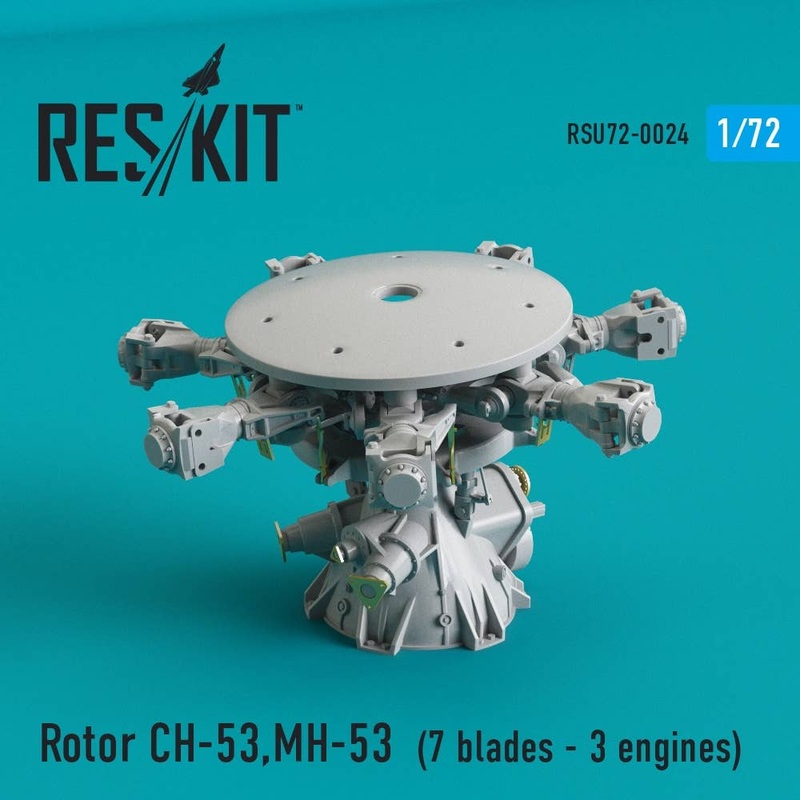1/72 Rotor CH-53 Super Stallion, MH-53E Sea dragon (7 blades-3 engines) (for Italeri)