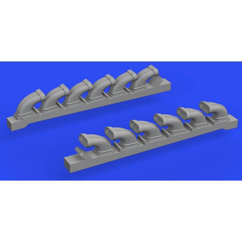 1/72 S-199 exhaust stacks PRINT (for EDUARD)