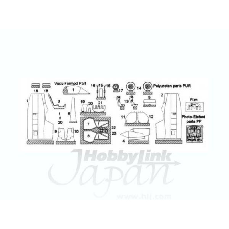 1/48 BAC Lightning T.4/5 Conversion Set for Airfix