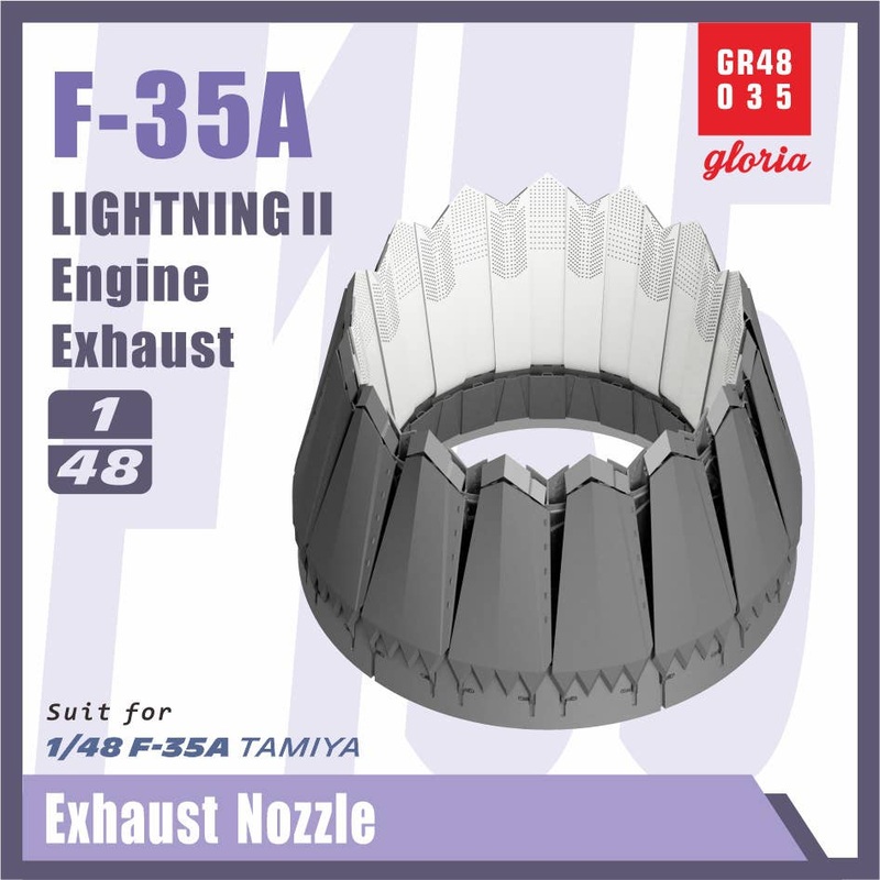 1/48 Current Use USA F-35A Lightning II P & W Exhaust Nozzle for F135 (for Tamiya)