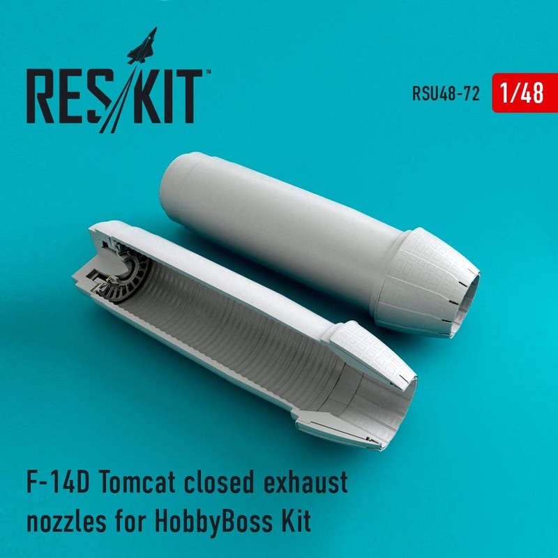 1/48 F-14D Tomcat Closed Exhaust Nozzles (for Hobby Boss)