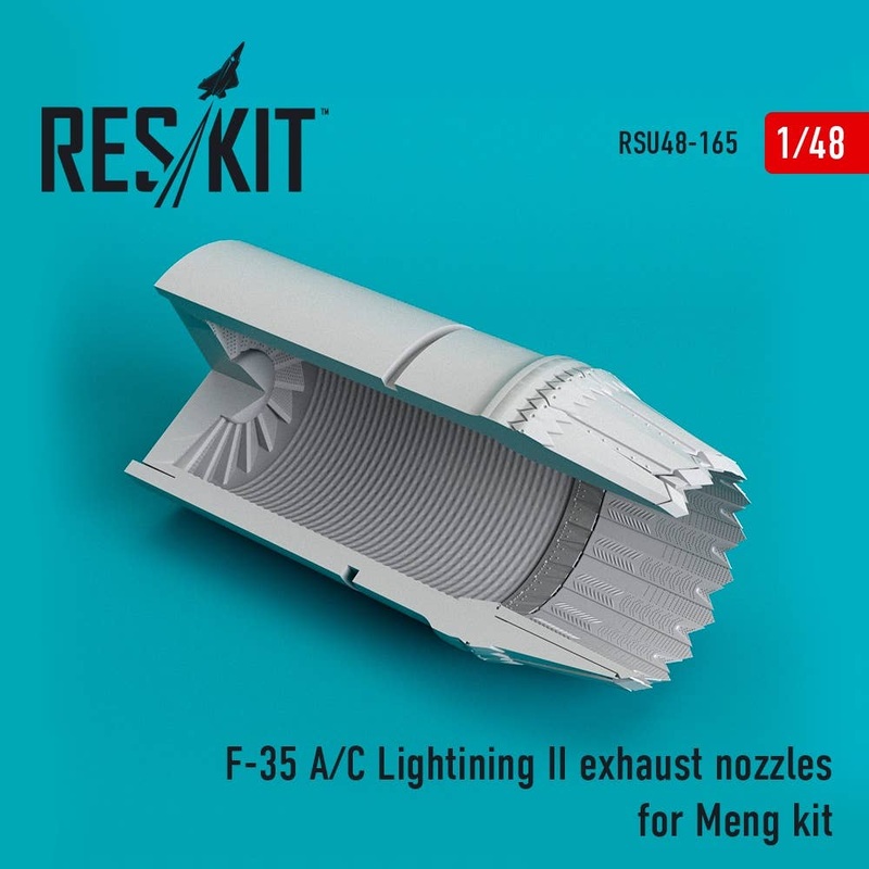 1/48 F-35 (A/C) Lightning II exhaust nozzles for Meng Kit