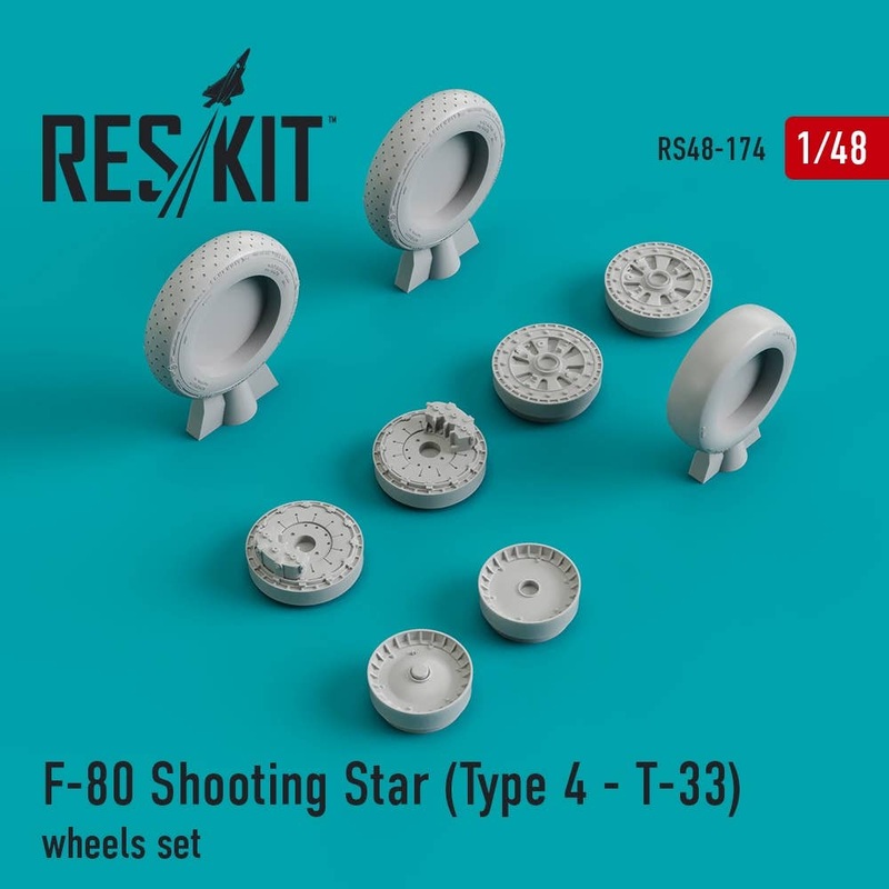 1/48 F-80 Shooting Star (Type 4 T-33) Wheels Set
