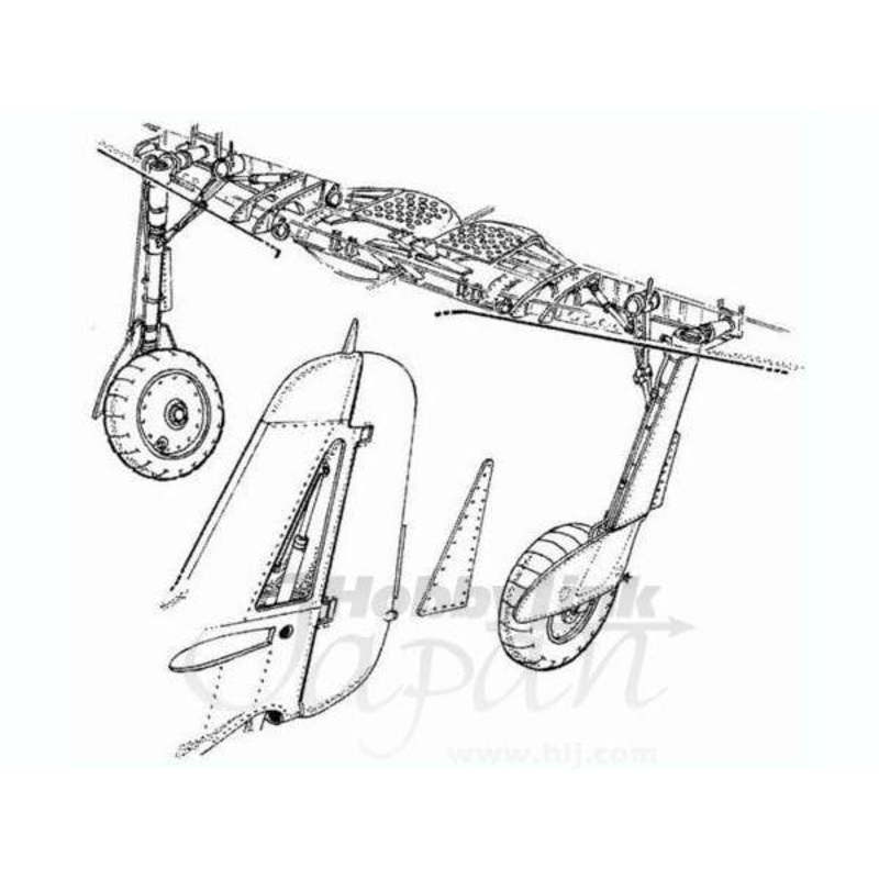 1/48 Fw190 A/F/G Undercarriage Set for Tamiya