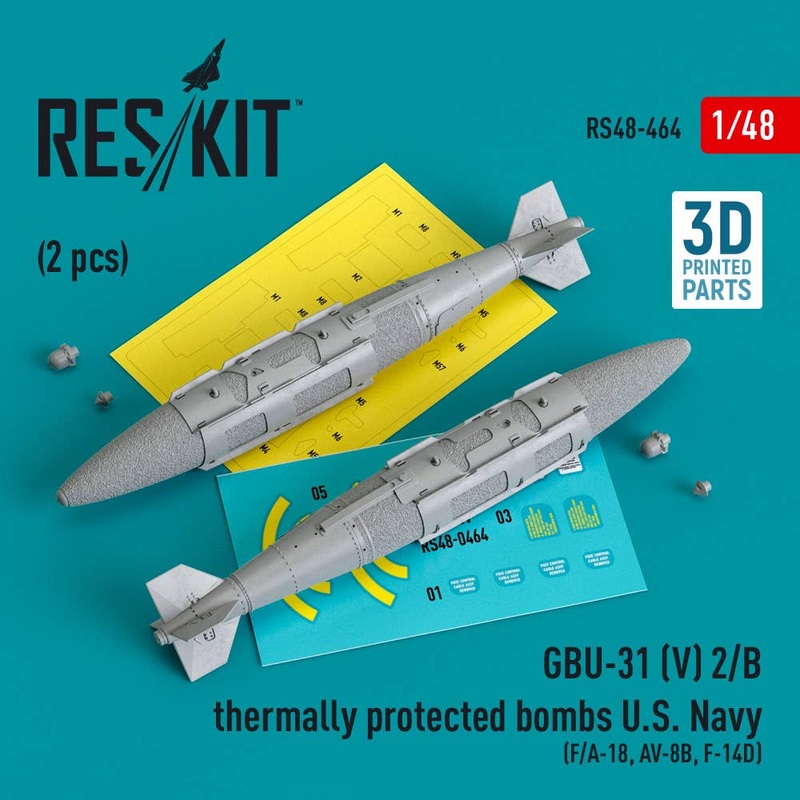 1/48 GBU-31 (V) 2/B thermally protected bombs U.S. Navy (2 pcs)(3D Printed)