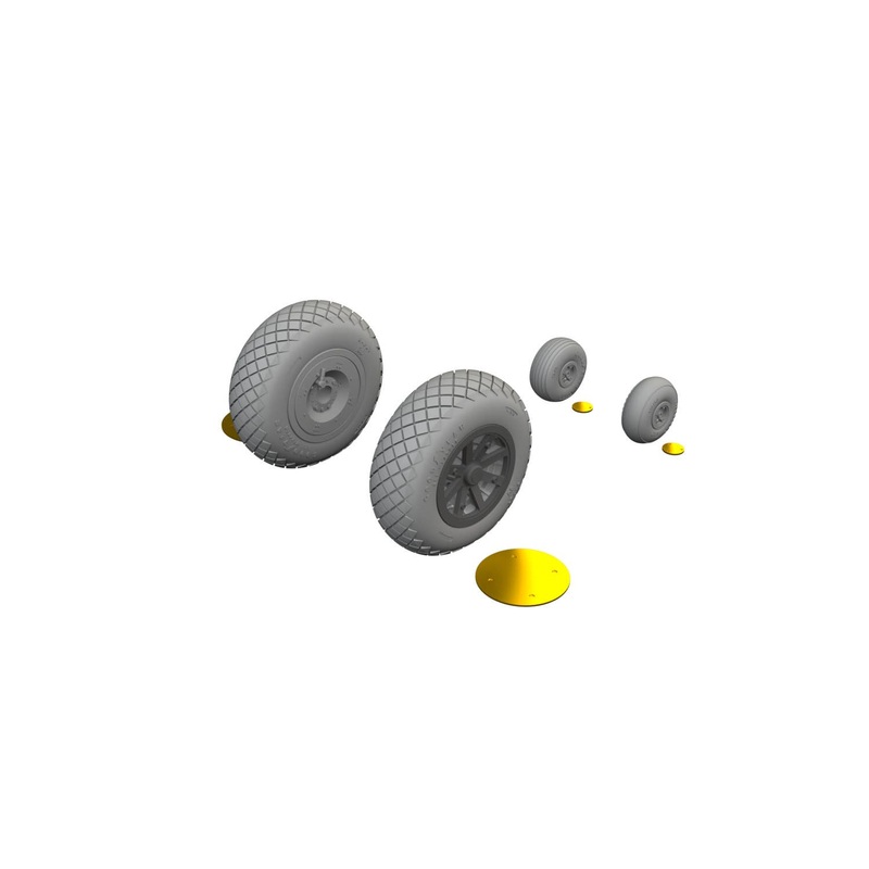 1/48 P-40E wheels diamond tread