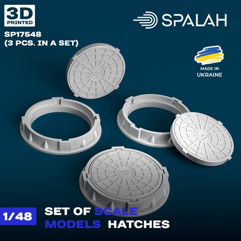1/48 Set of scale models Hatches, (3 psc)