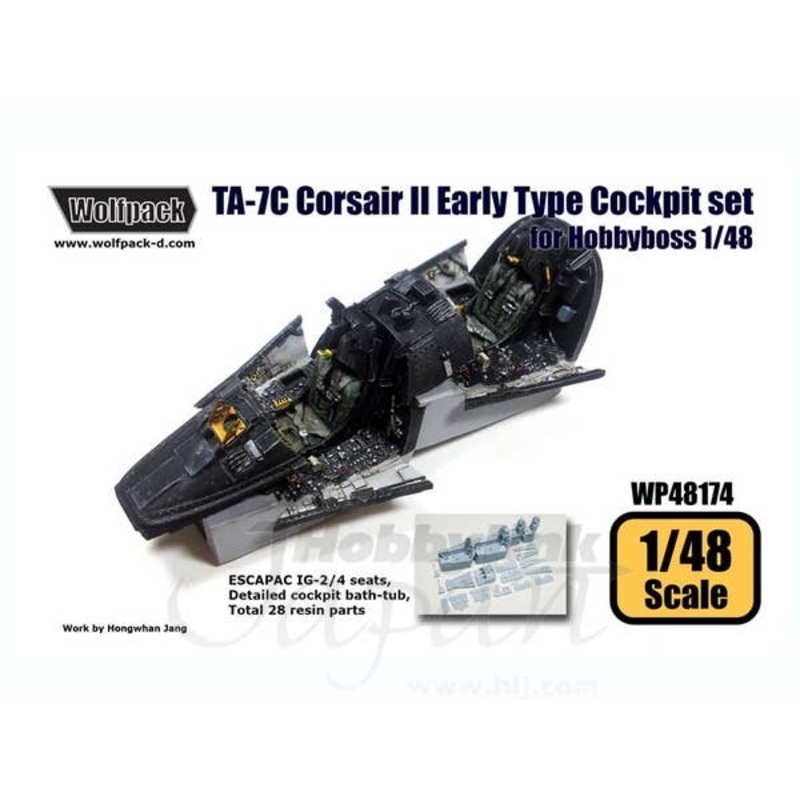 1/48 TA-7C Corsair II Early Type Cockpit Set (for Hobby Boss)