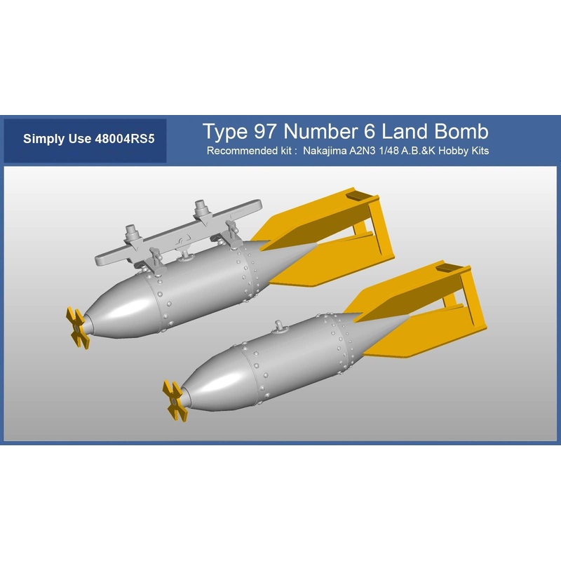 1/48 Type 97 Number 6 Land Bombs Set