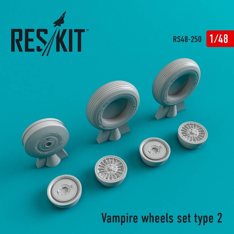 1/48 Vampire Type 2 Wheels Set (for Trumpeter)