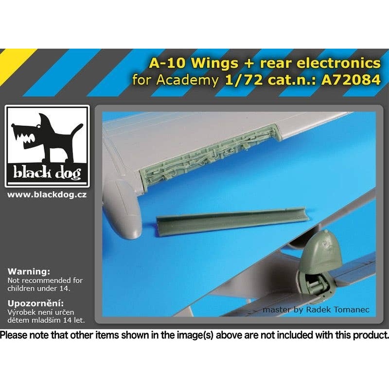 1/72 A-10 wings And Rear Fuselage Electronics (for Academy)