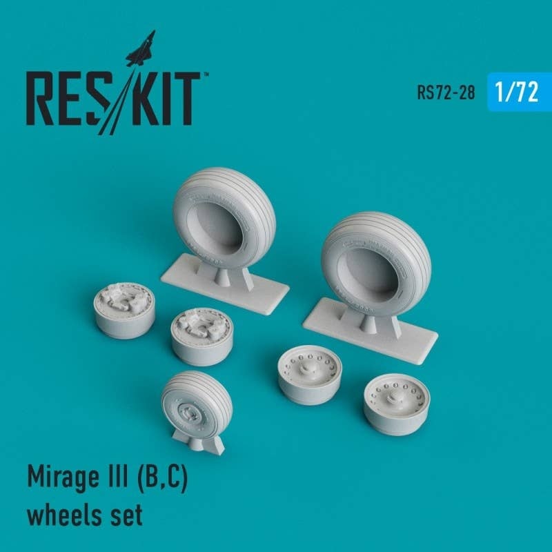 1/72 Mirage III (B,C) Wheels Set