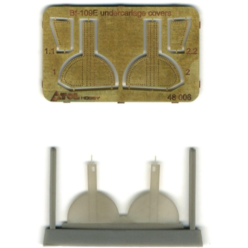 1/48 Bf-109E Undercarriage Covers (for Eduard)
