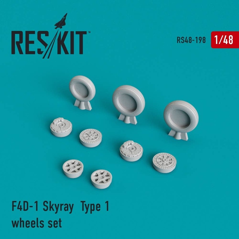 1/48 F4D-1 Skyray Type 1 Wheels Set (for Tamiya)