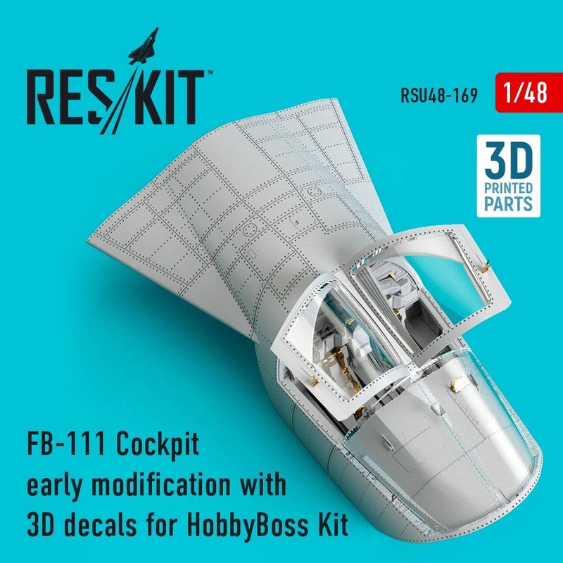 1/48 FB-111 Cockpit early modification with 3D decals for HobbyBoss Kit
