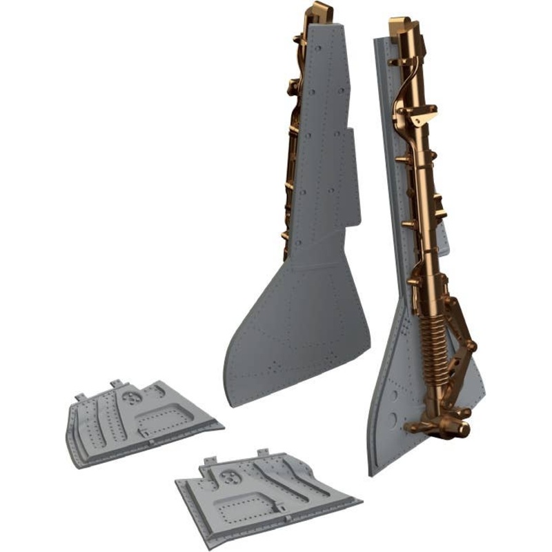 1/48 Fw 190A-3/A-4 Undercarriage Legs Bronze (for Eduard)