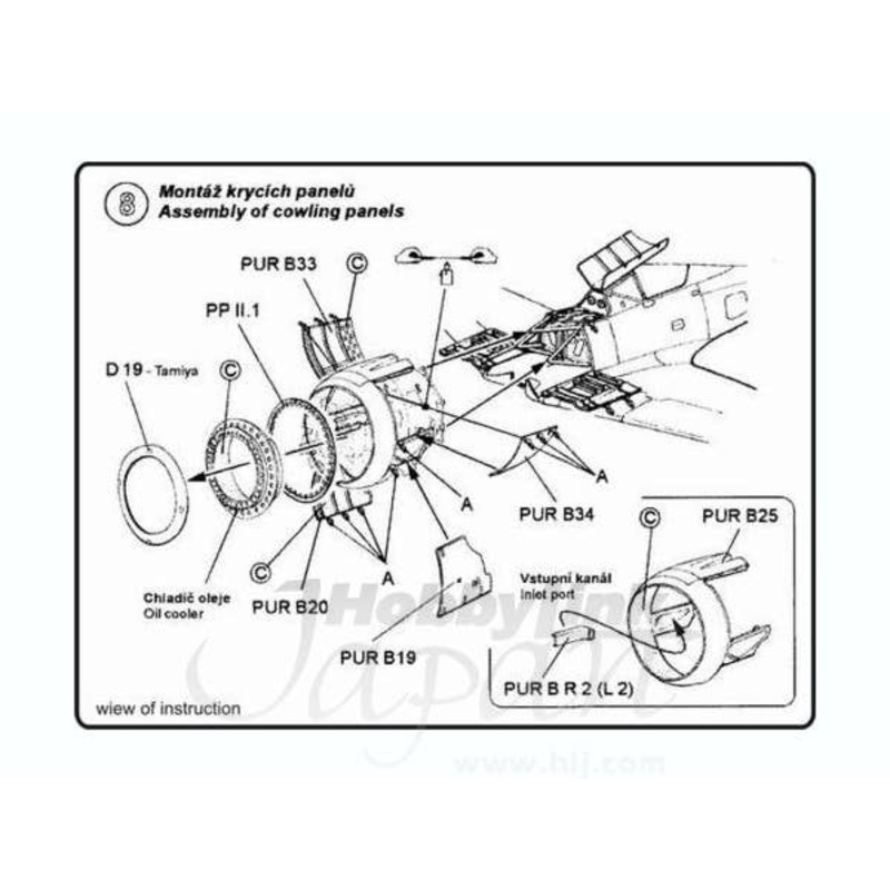 1/48 Fw190 A5/A6 Conversion Set for Tamiya Fw 190 F8/A8
