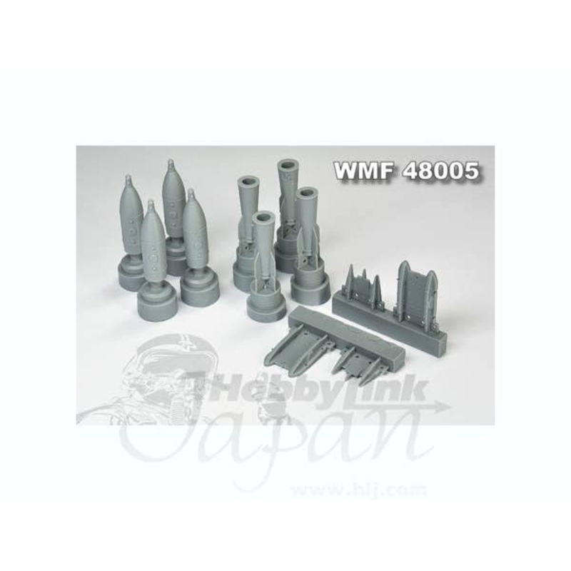 1/48 MATRA25ED Bomb for Alpha Jet (Bomb x4 Carrier x2)