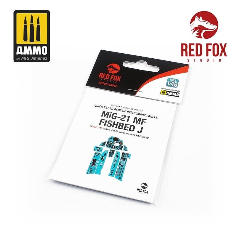 1/48 MiG-21MF Fishbed J 3D Acrylic Instrument Panel (for Eduard)