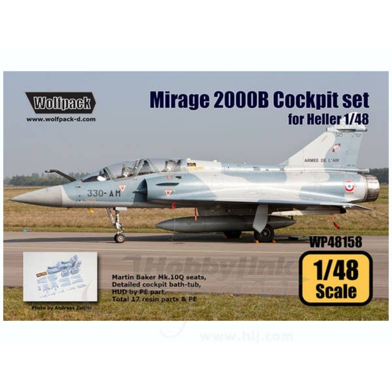 1/48 Mirage 2000B Cockpit Set (for Kinetic)