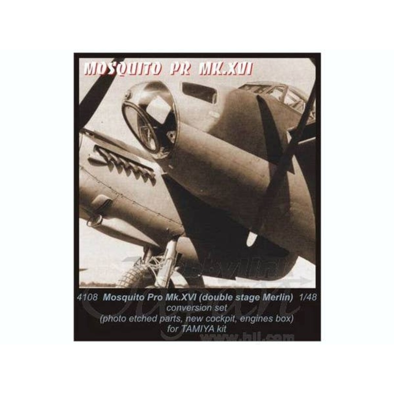 1/48 Mosquito Pro Mk.XVI (Double Stage Merlin) Conversion Set for Tamiya