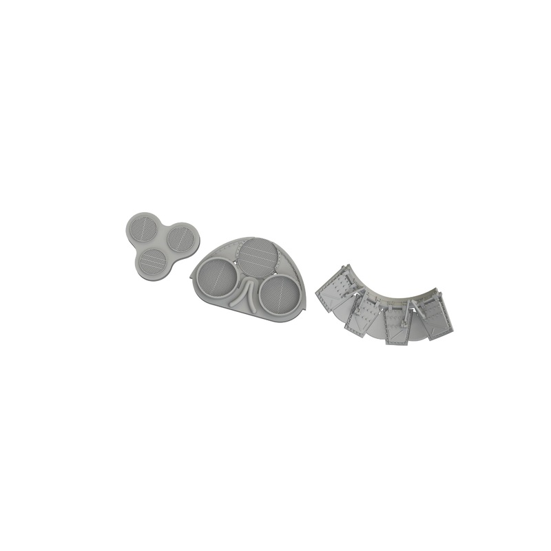 1/48 P-40E radiators upgrade set PRINT (Eduard)