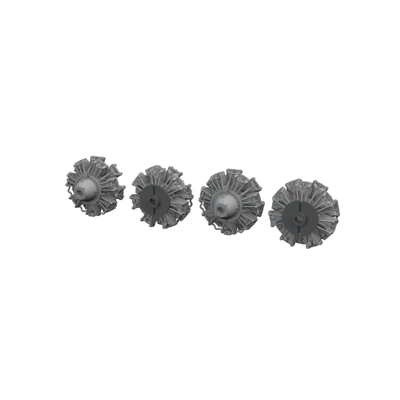 1/48 B-24D Engines (For Hobby Boss)