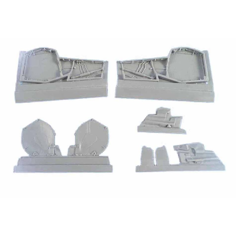 1/48 BAC Lightning (for any version) Main Undercarriage Bays Set (Airfix/Eduard)