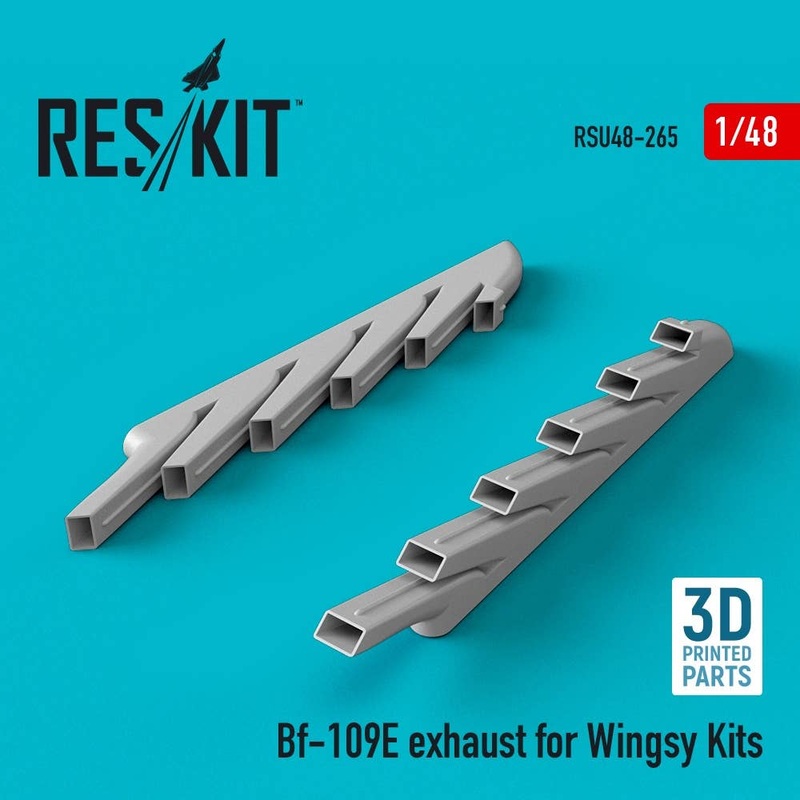 1/48 Bf-109E exhaust for Wingsy Kits (3D Printing)