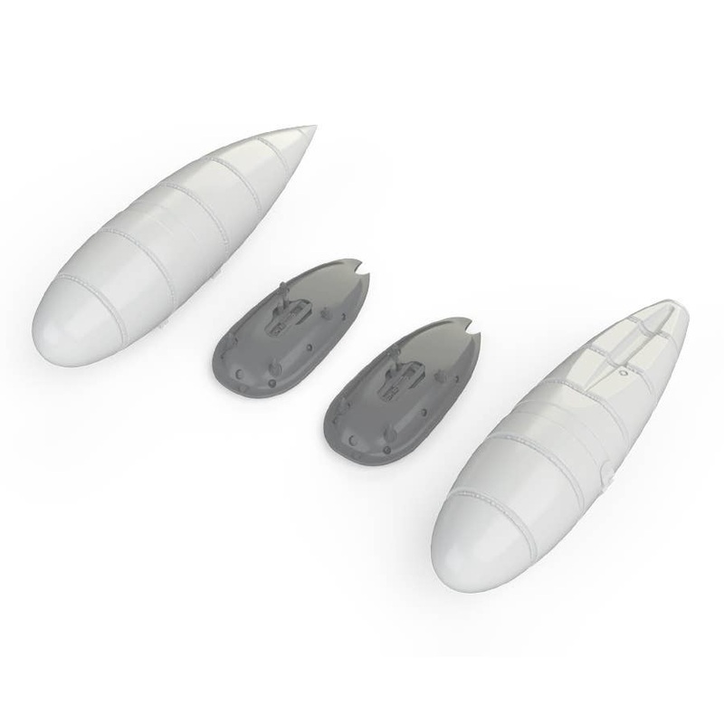 1/48 Bf 109G External Fuel Tanks EDUARD