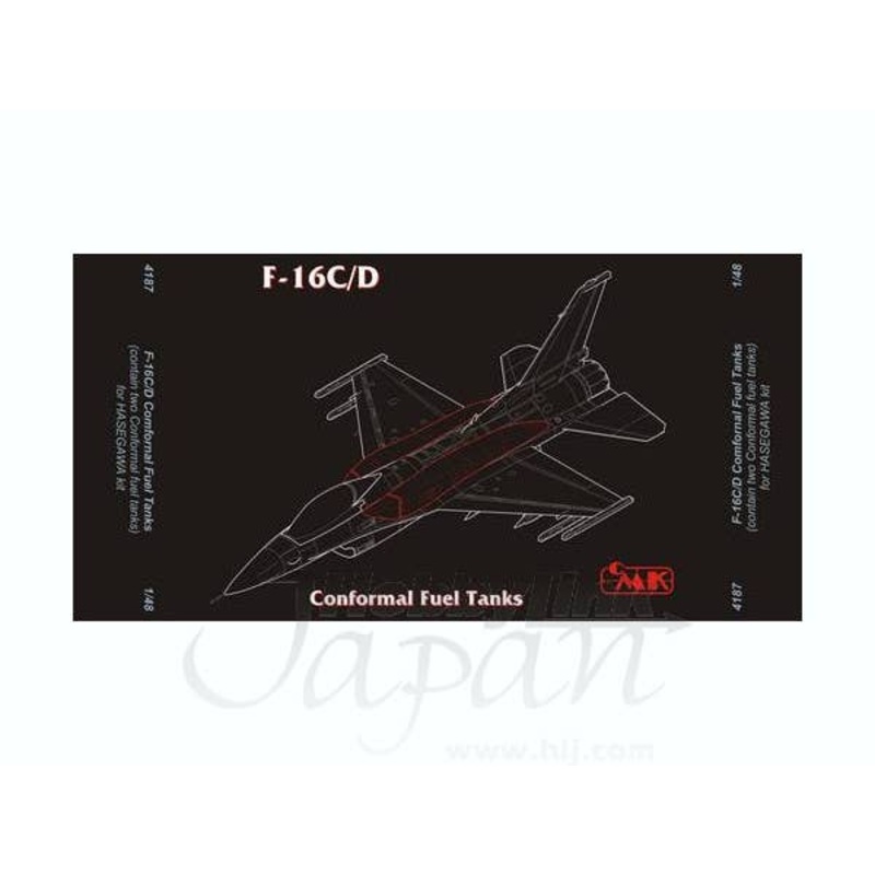 1/48 F-16C/D Conformal Fuel Tanks (for Hasegawa)
