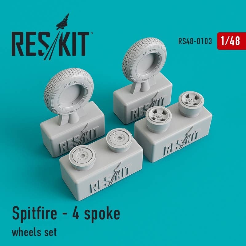 1/48 Spitfire 4 Spoke Wheels Set