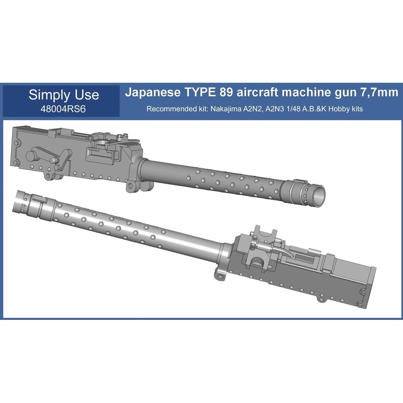 1/48 Type 89 Aircraft Machine Gun 7,7mm