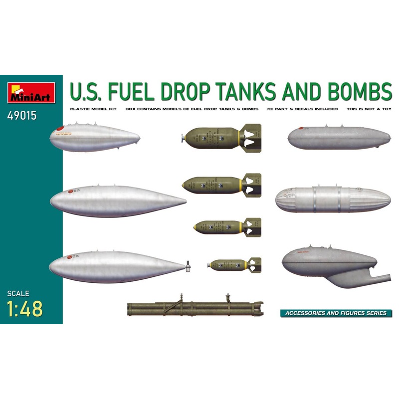 1/48 U.S. Fuel Drop Tanks And Bombs