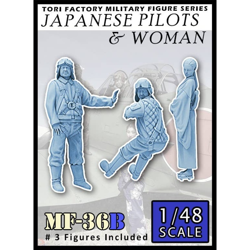 1/48 WW.II Japanese Navy Pilot and Woman Seeing Off