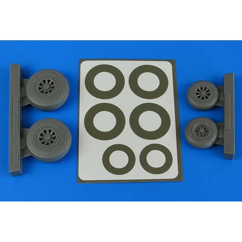 1/48 A-26B/C (B-26B/C) Invader wheels & paint masks late for ICM