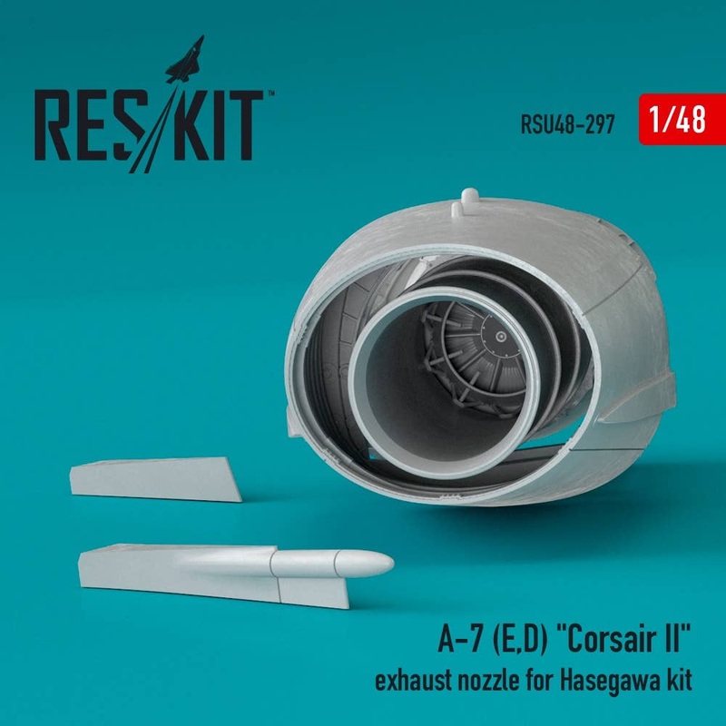 1/48 A-7 (E,D) Corsair II exhaust nozzle for Hasegawa kit