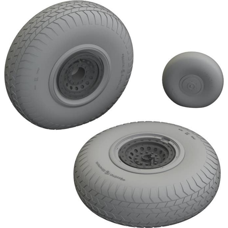 1/48 B-17F wheels rhomboid tread