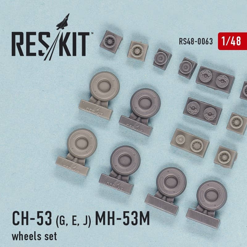 1/48 CH-53G/E, MH-53J/M Wheel Set